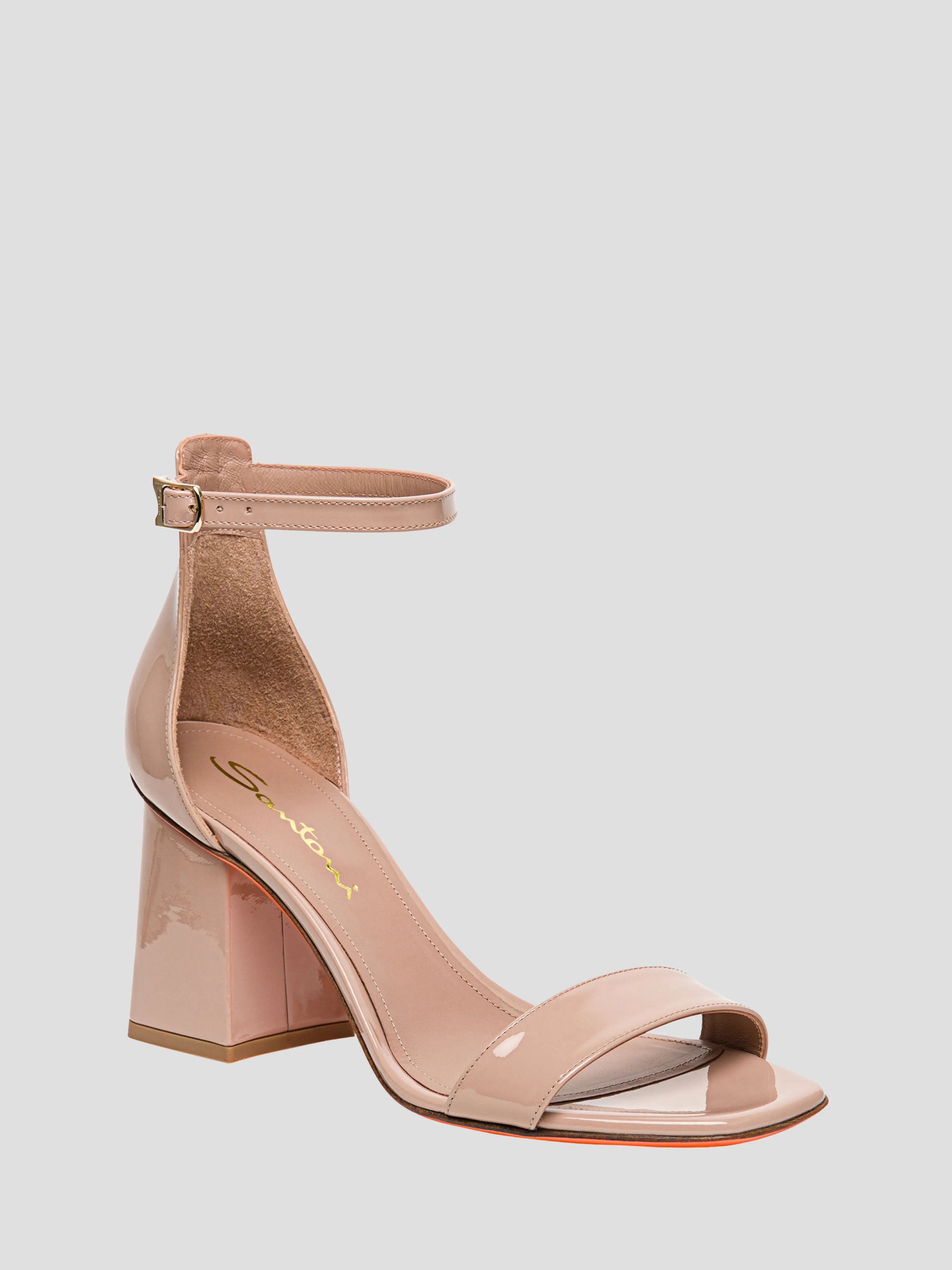 75mm Ankle Strap Patent Pump