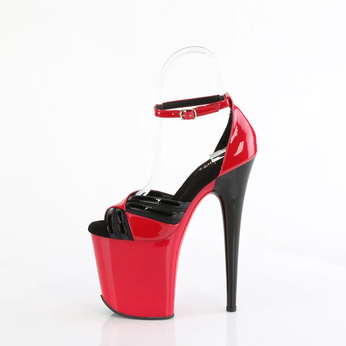 8 Inch Heel FLAMINGO-884 Red Black