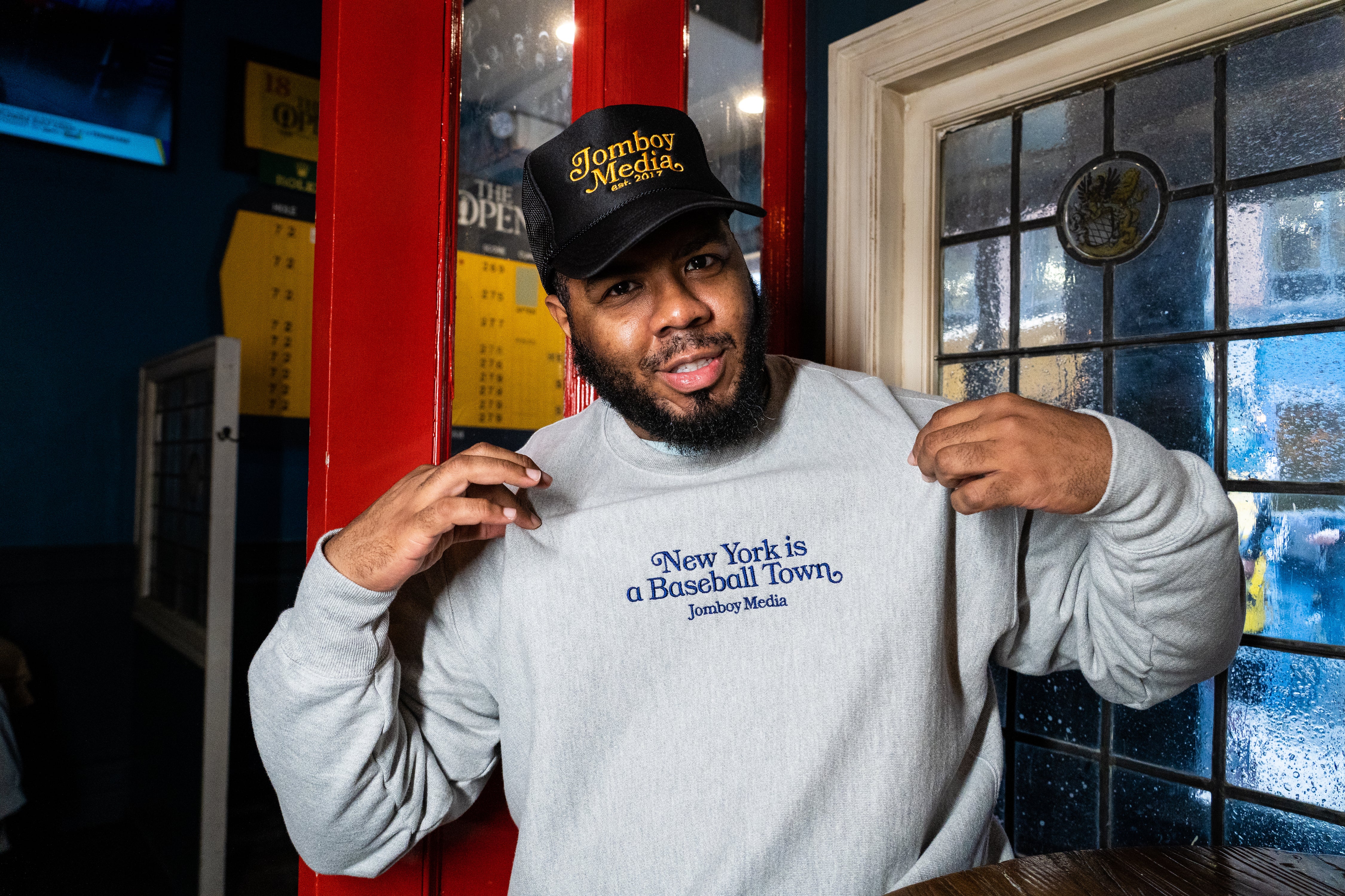 A Baseball Town, NYC | Embroidered Heavy Duty Champion® Crewneck Sweatshirt