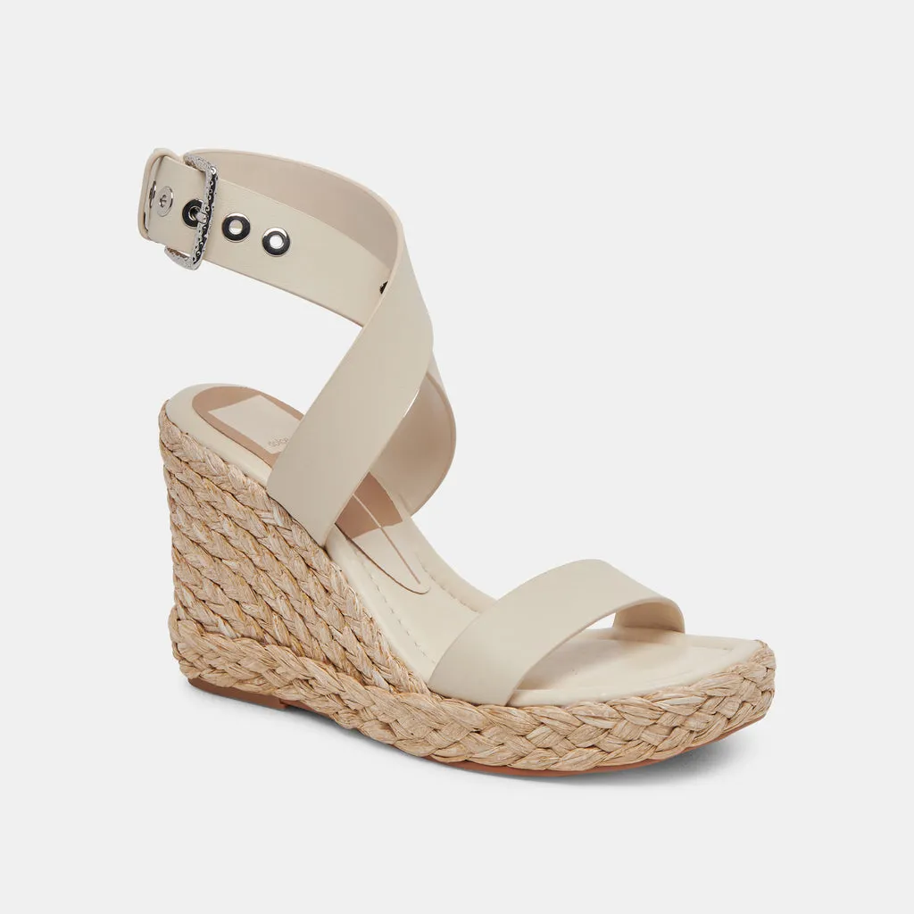 ALDONA Wedges Ivory Leather | Ivory Braided Raffia & Leather Sandals– Dolce Vita 6882427404354