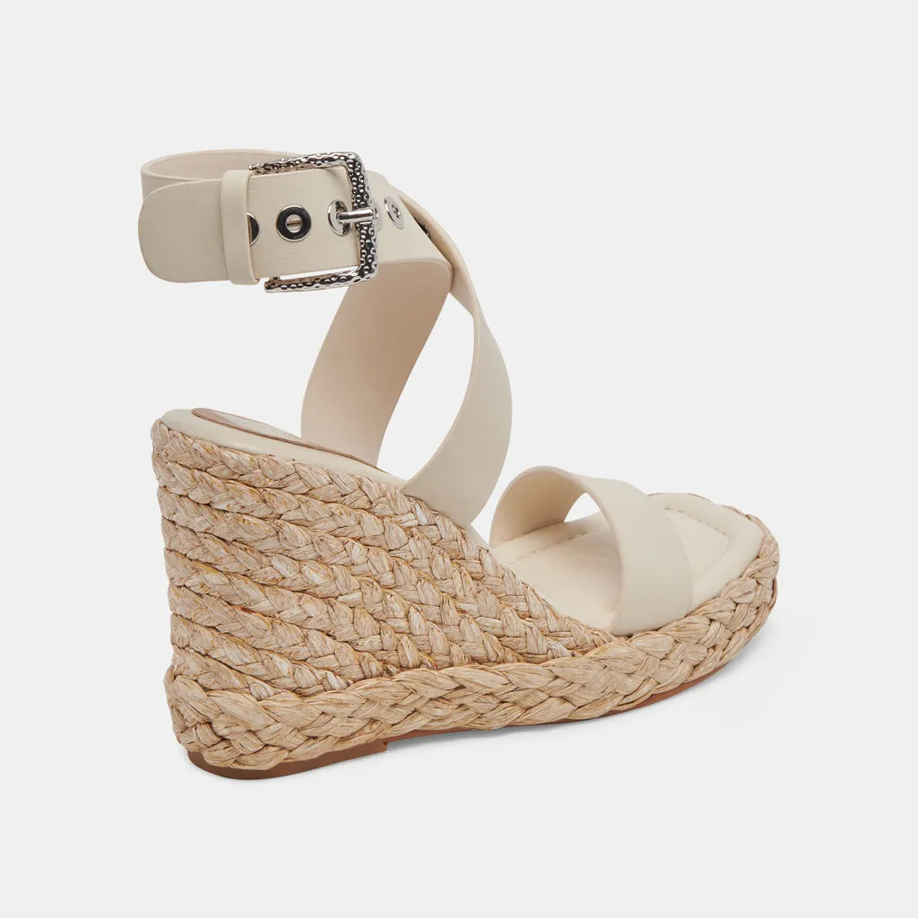 ALDONA Wedges Ivory Leather | Ivory Braided Raffia & Leather Sandals– Dolce Vita 6882427404354