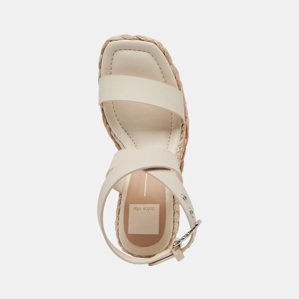 ALDONA Wedges Ivory Leather | Ivory Braided Raffia & Leather Sandals– Dolce Vita 6882427404354