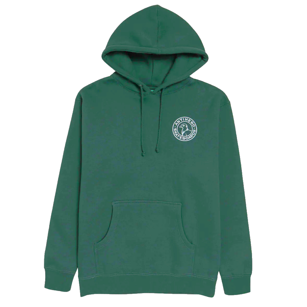 Anti Hero Pigeon Round Hoodie Green/ White