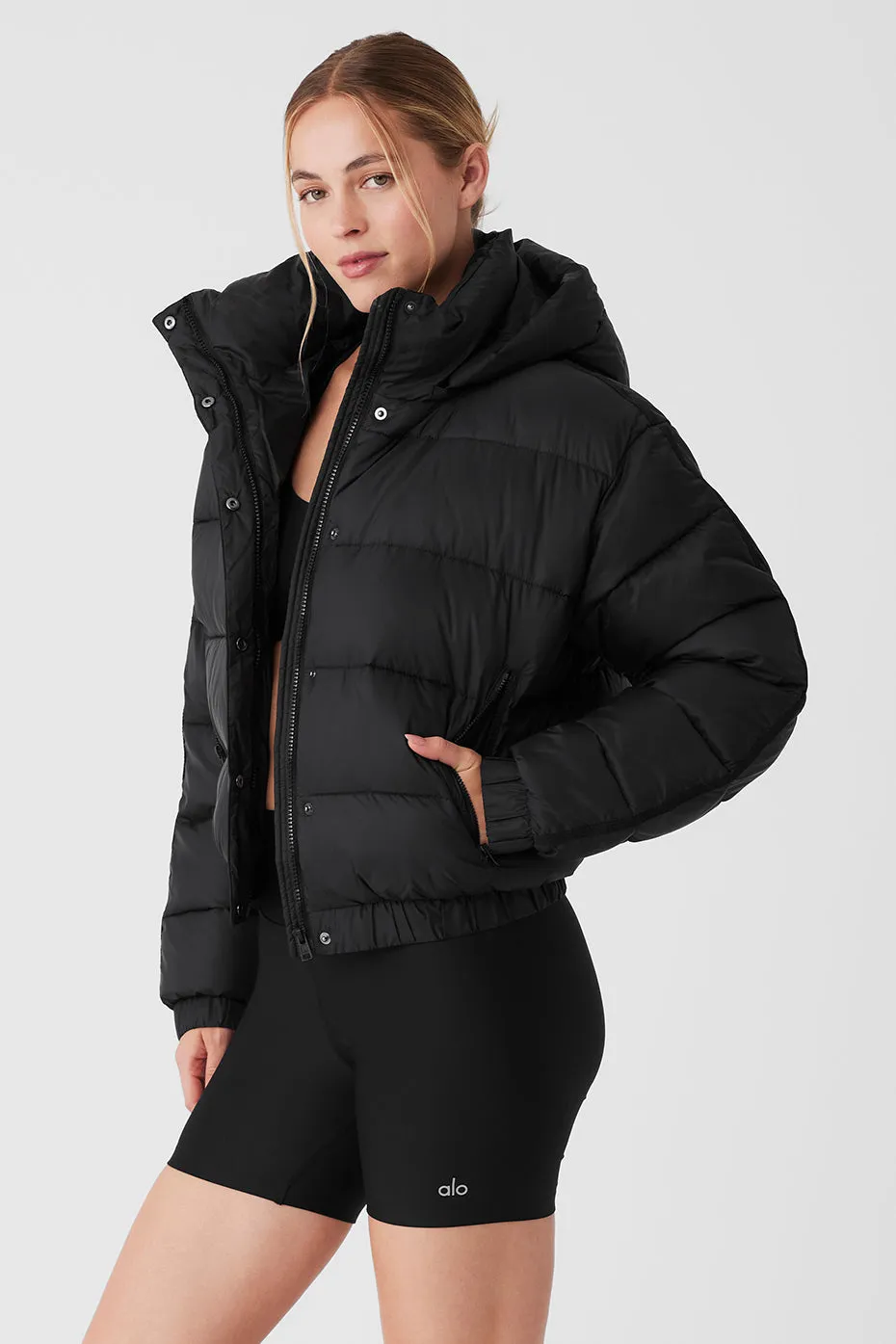 Aspen Love Puffer Jacket - Black