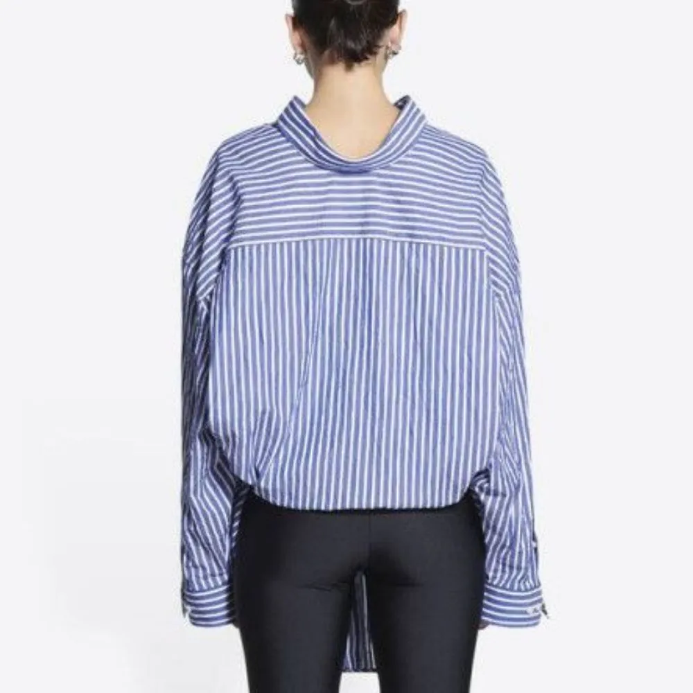 BALENCIAGA  |Stripes Casual Style Long Sleeves Cotton Shirts & Blouses