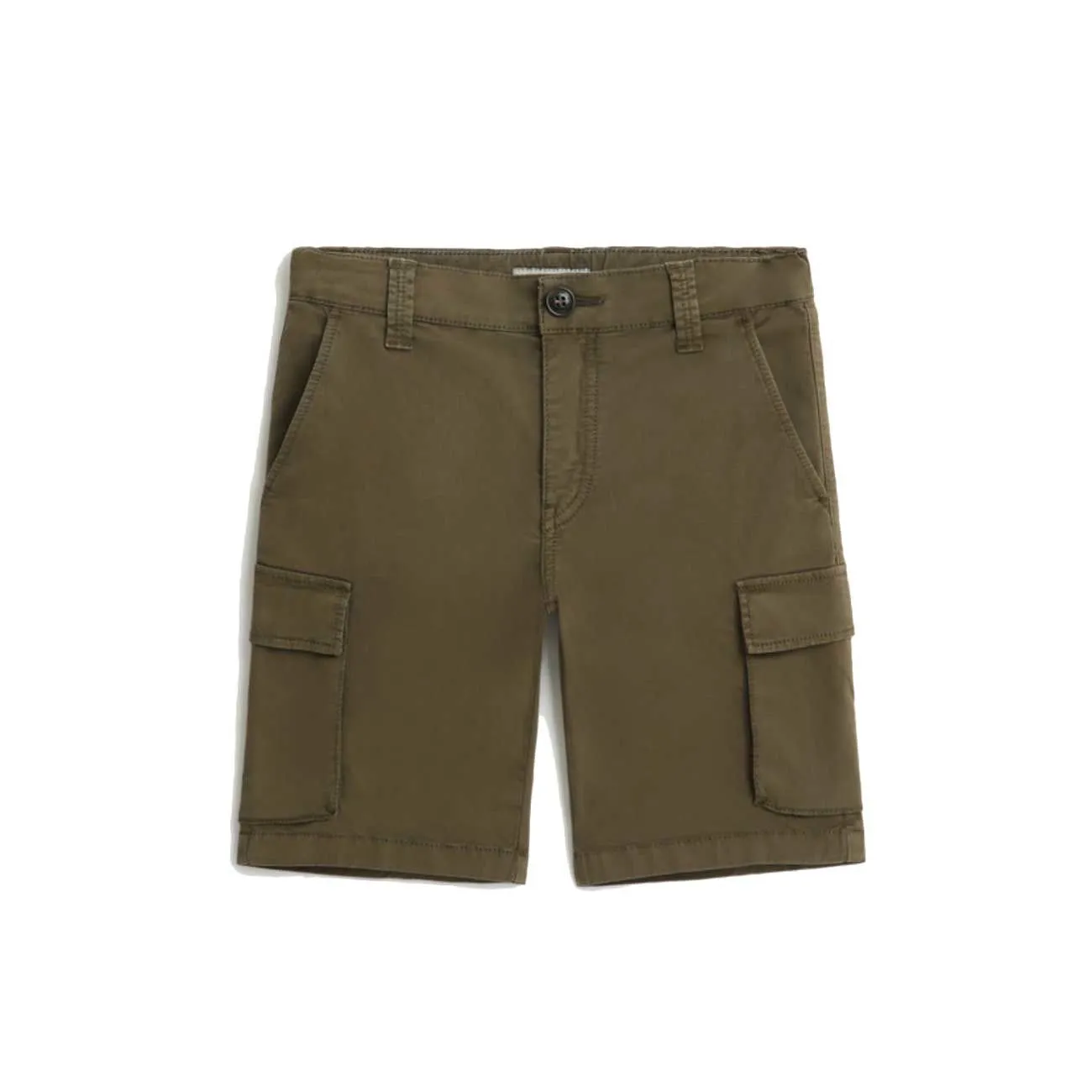 BERMUDA CARGO STRETCH Bambino Army Olive