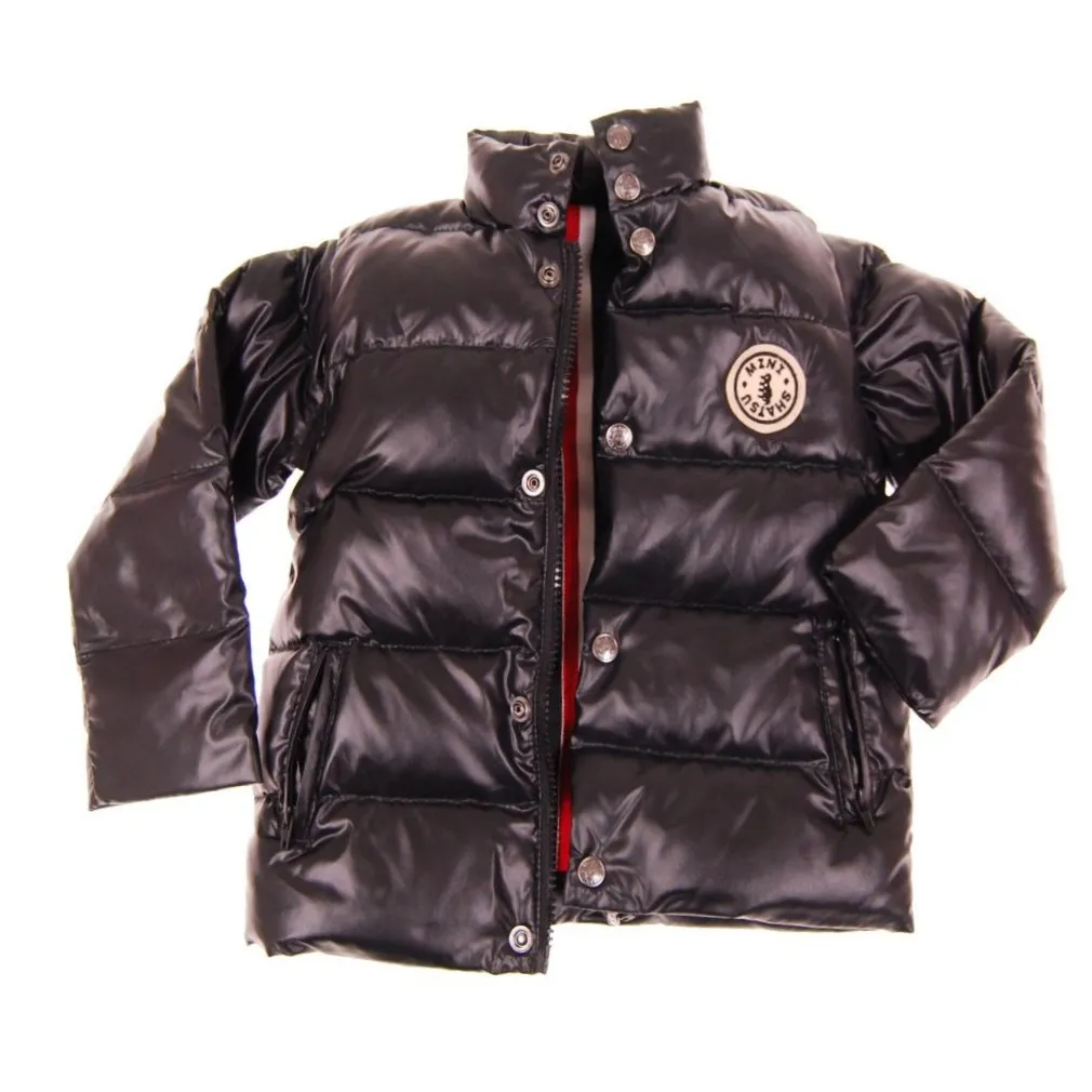 Black Baby Puffer Jacket-Vest by: Mini Shatsu