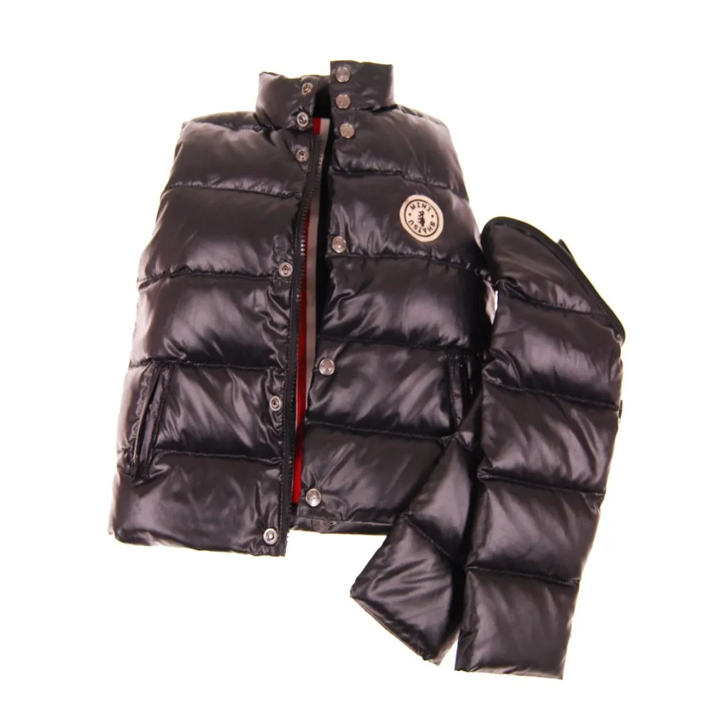 Black Baby Puffer Jacket-Vest by: Mini Shatsu