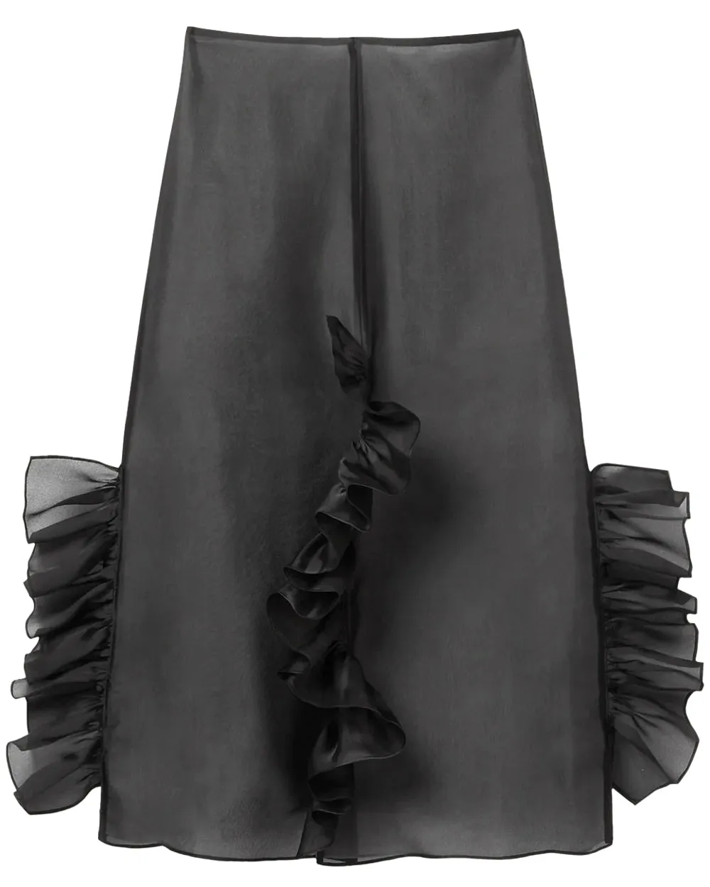 Black Radieux Frill Skirt