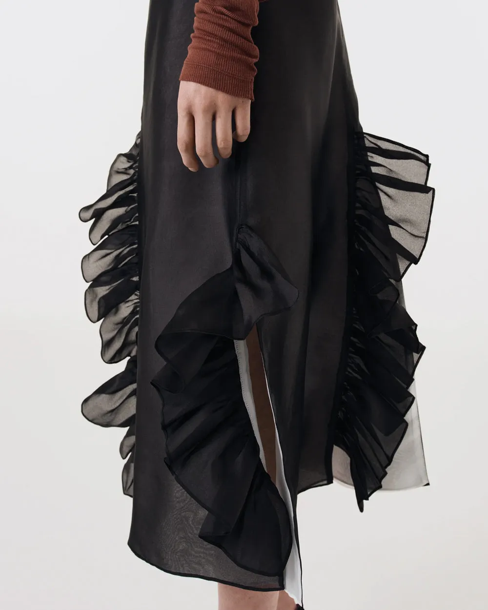 Black Radieux Frill Skirt