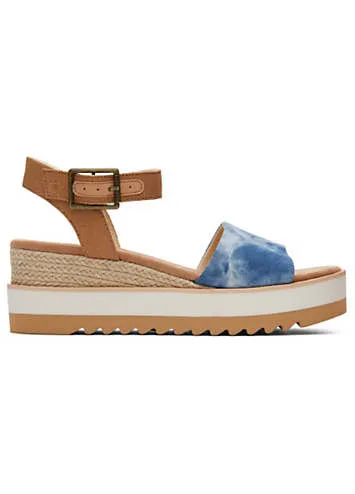 Blue Diana Wedges by Toms | Look Again