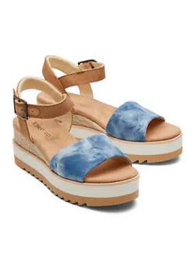 Blue Diana Wedges by Toms | Look Again