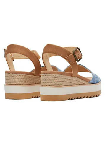 Blue Diana Wedges by Toms | Look Again