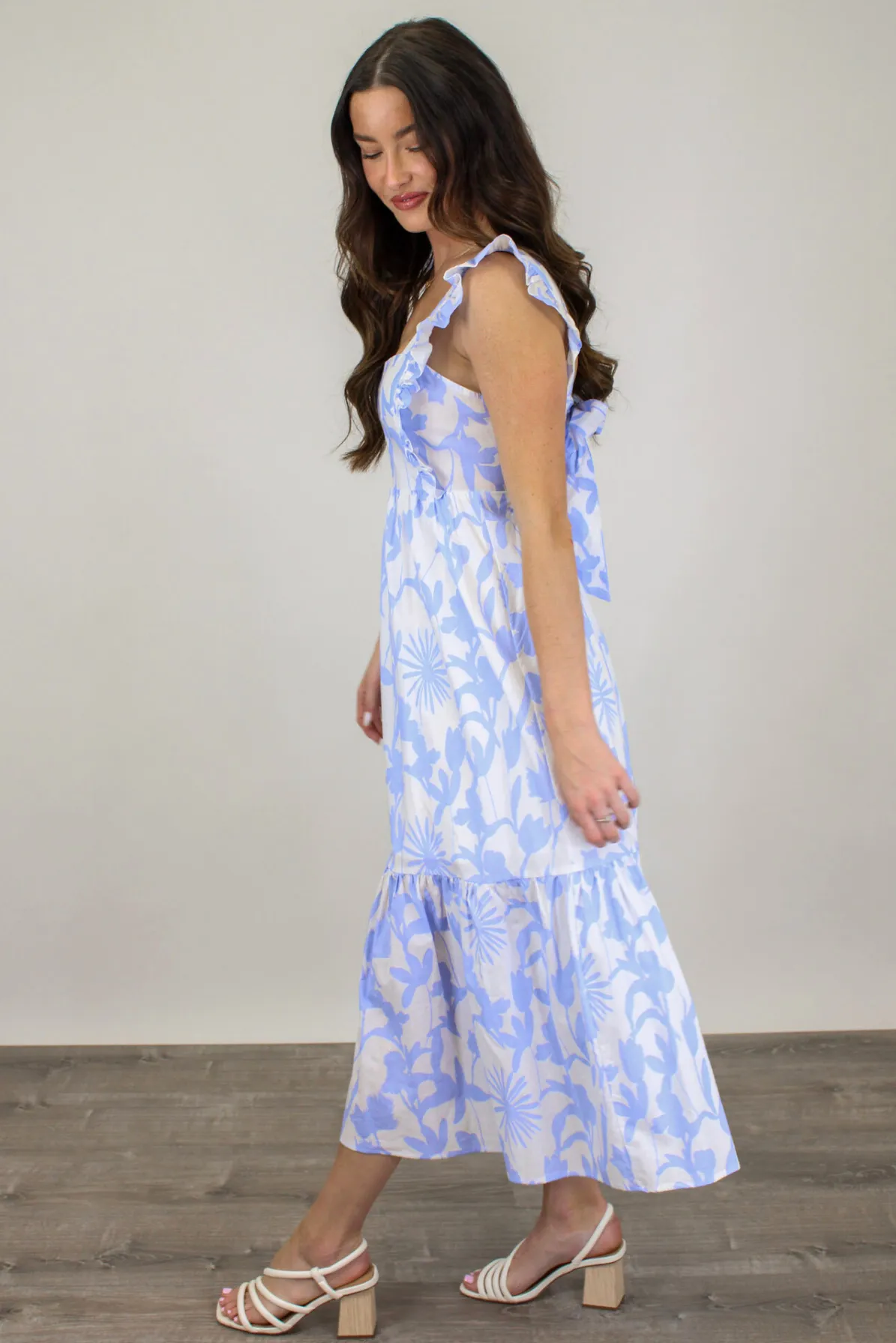 Blue Skies Ahead Midi Dress