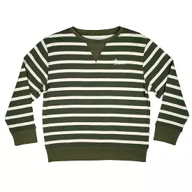 Brave Little Ones - Green Stripe with Brave French Terry Pullover