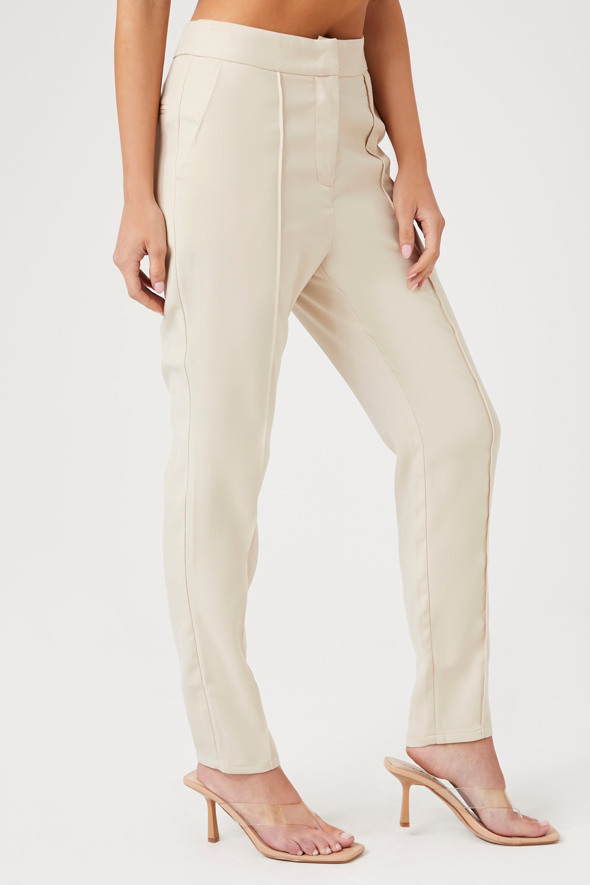 Buttoned High-Rise Pants