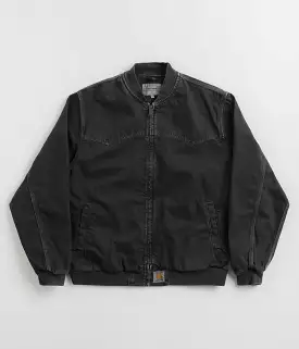 Carhartt OG Santa Fe Bomber Jacket - Stone Dyed Black