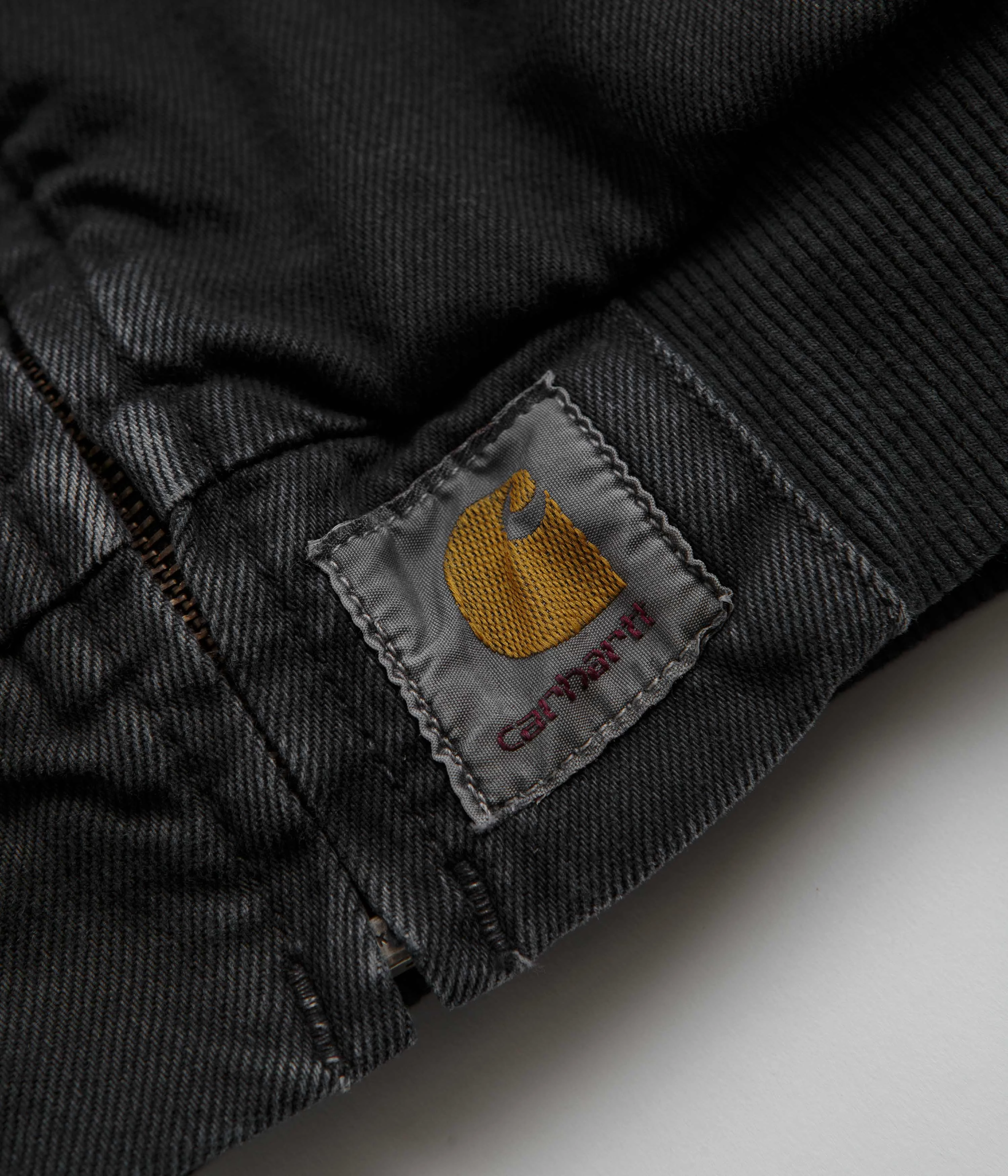 Carhartt OG Santa Fe Bomber Jacket - Stone Dyed Black