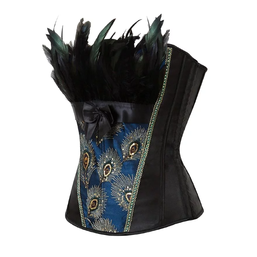 Corset Drag Peacock (Black)