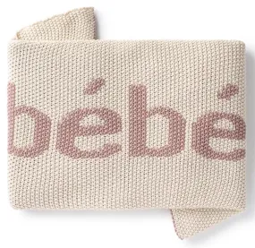 DOMANI HOME BEBE NATURAL/PINK BABY BLANKET