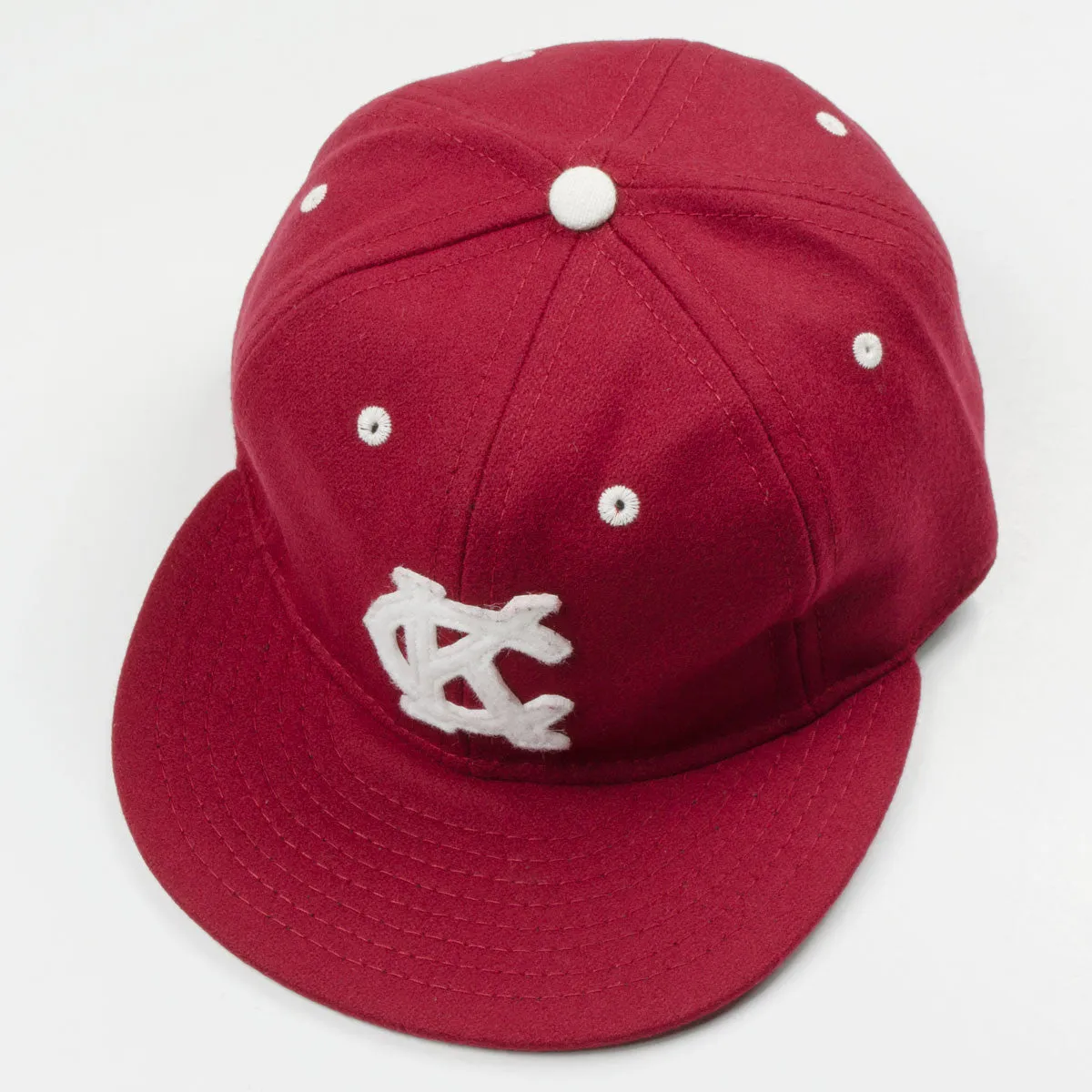 Ebbets - Kansas City Monarchs Cap (Adjustable Wool Flannel) - Burgundy