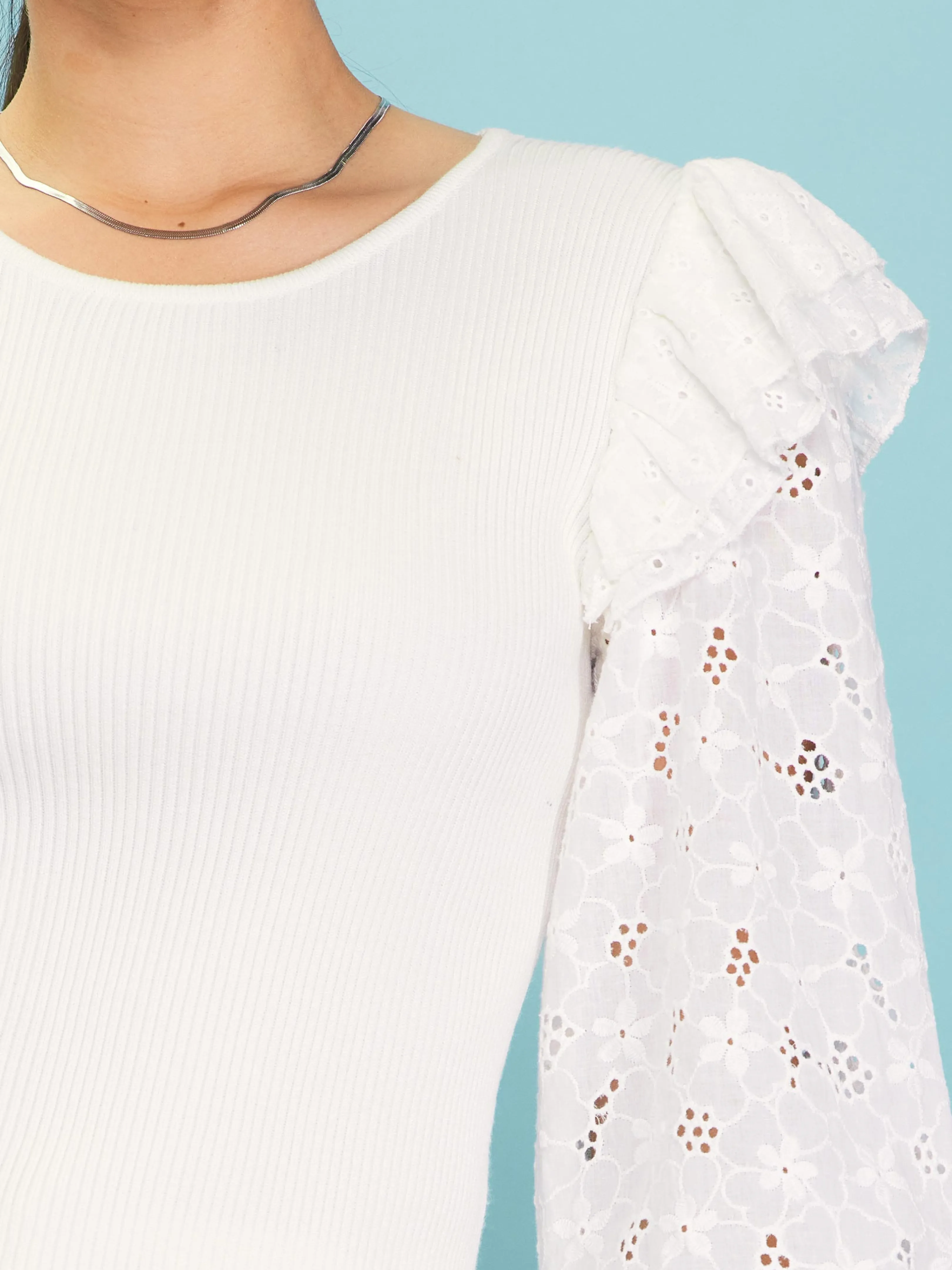 Eyelet Dreams Knit Top