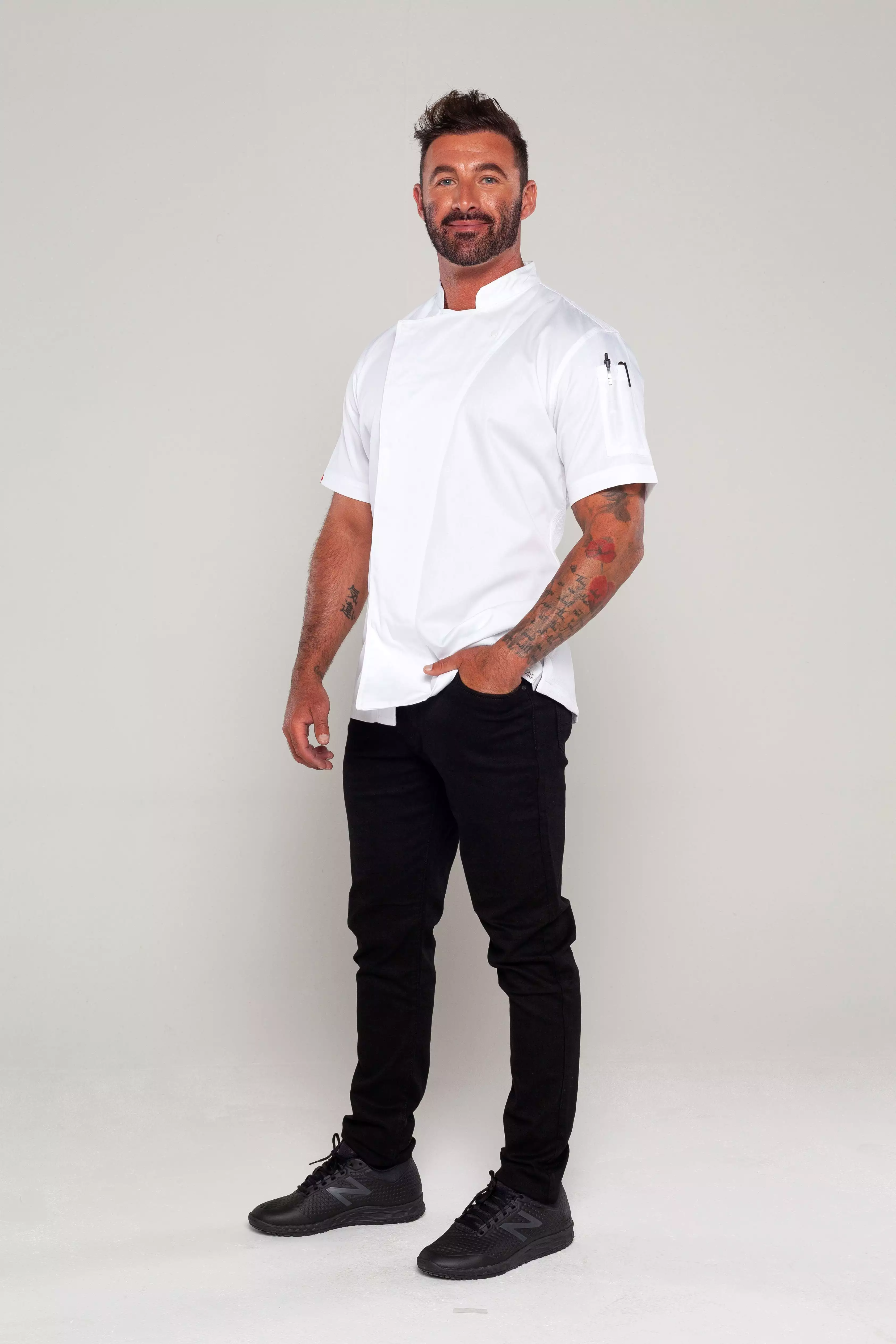 Flinders White Chef jacket with Cool-vent