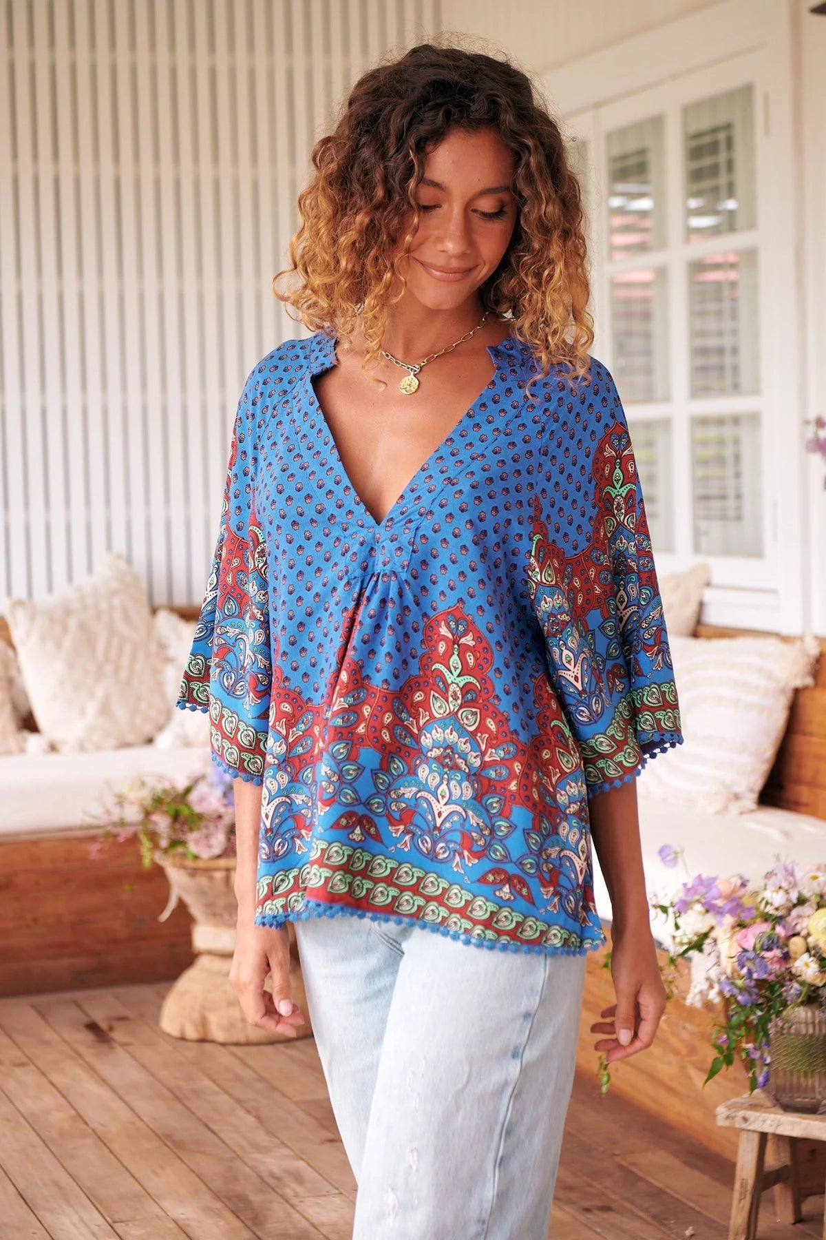 Gabriella Blouse Top - Sirena Collection