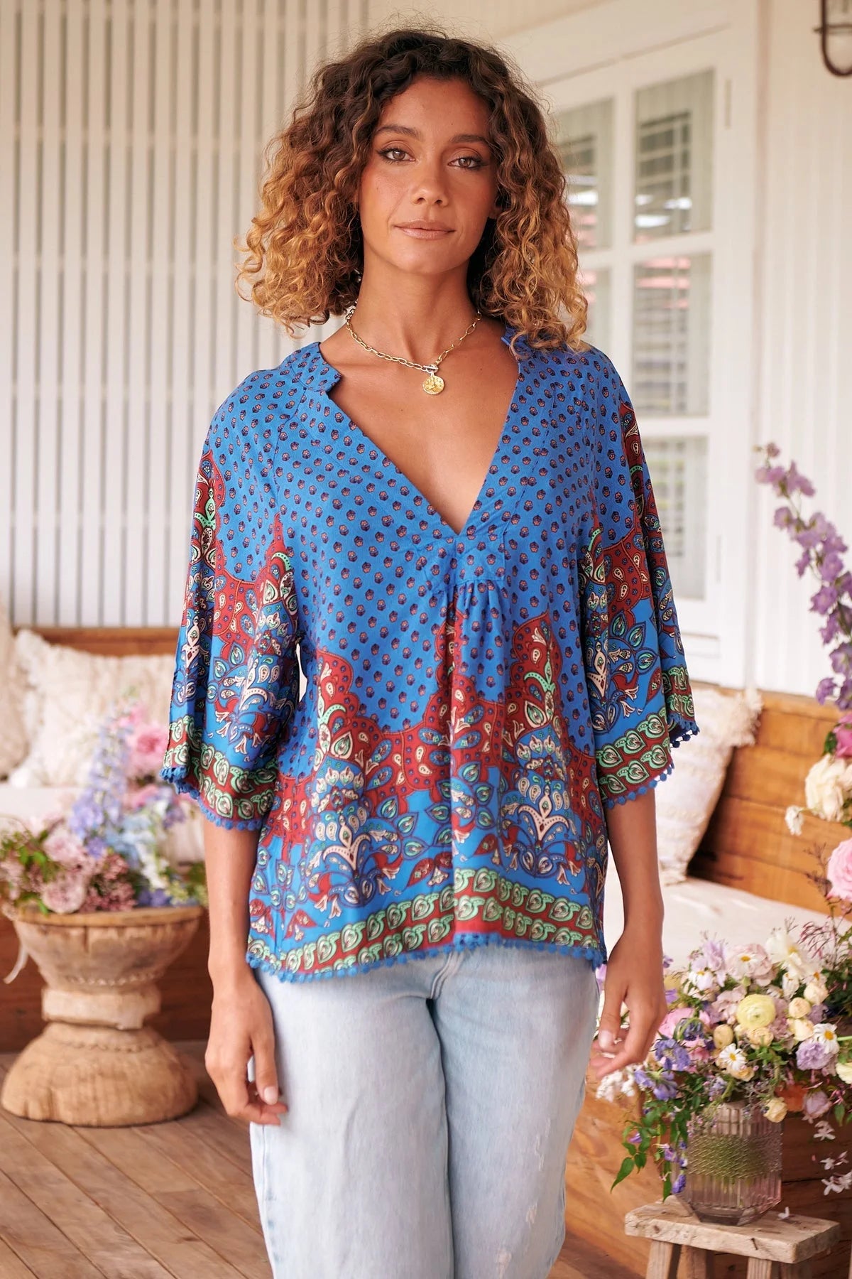 Gabriella Blouse Top - Sirena Collection