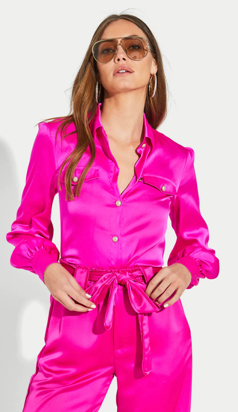 Generation Love - Lennox Blouse - Hot Pink