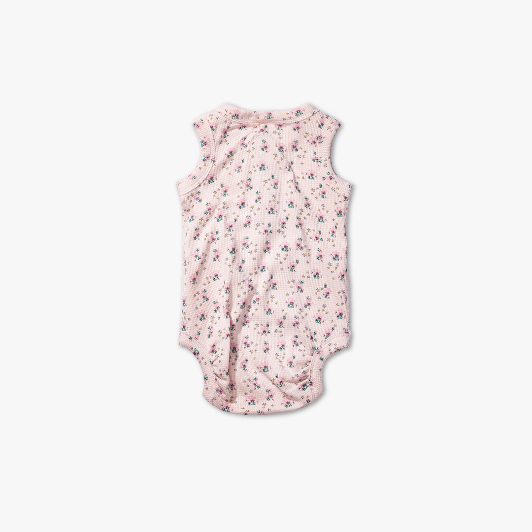 Honeysuckle Waffle Tank Bodysuit