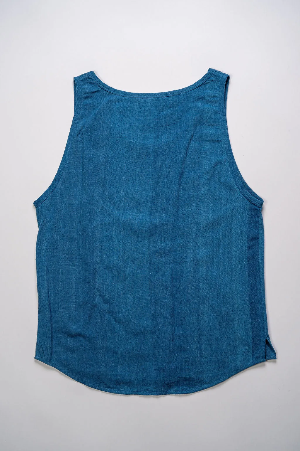 Indi + Ash Ripley Tank Handwoven Kala Cotton - Indigo