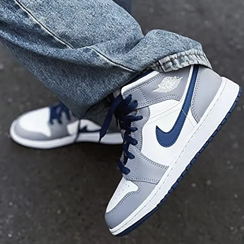 Jordan 1 Mid 'True Blue' GS