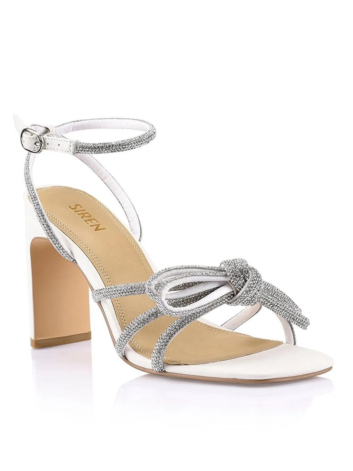 Kammie Heeled Sandals - Chalk Leather