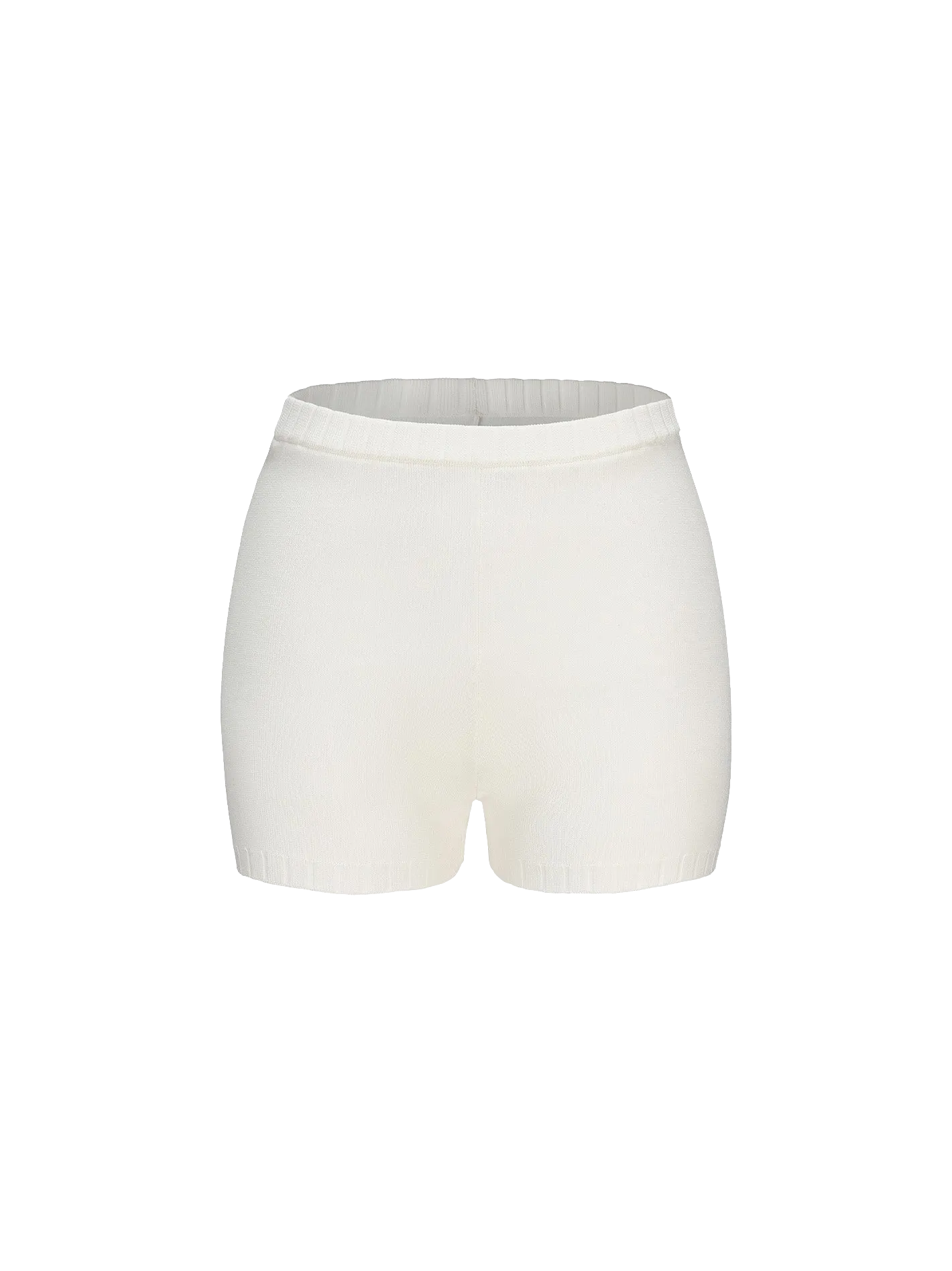 Kennedy Knit Shorts (White)