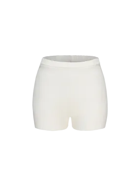 Kennedy Knit Shorts (White)