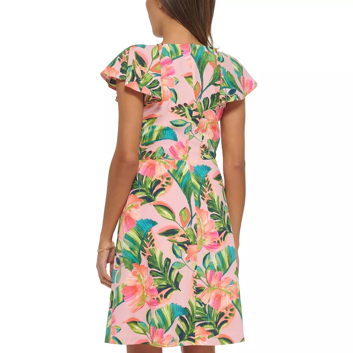 Kensie Dresses Womens Floral Mini Fit & Flare Dress