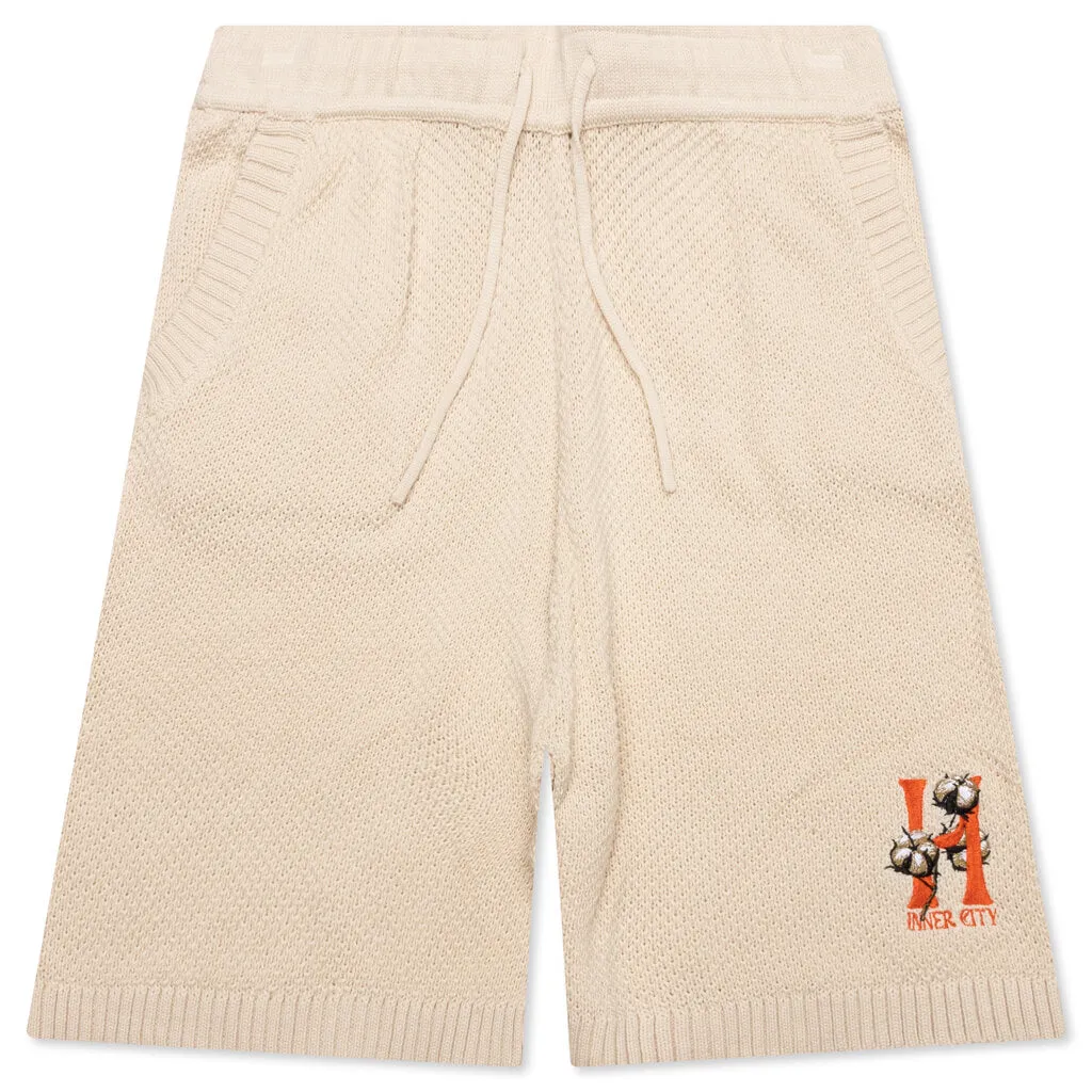 Knit H Shorts - Bone