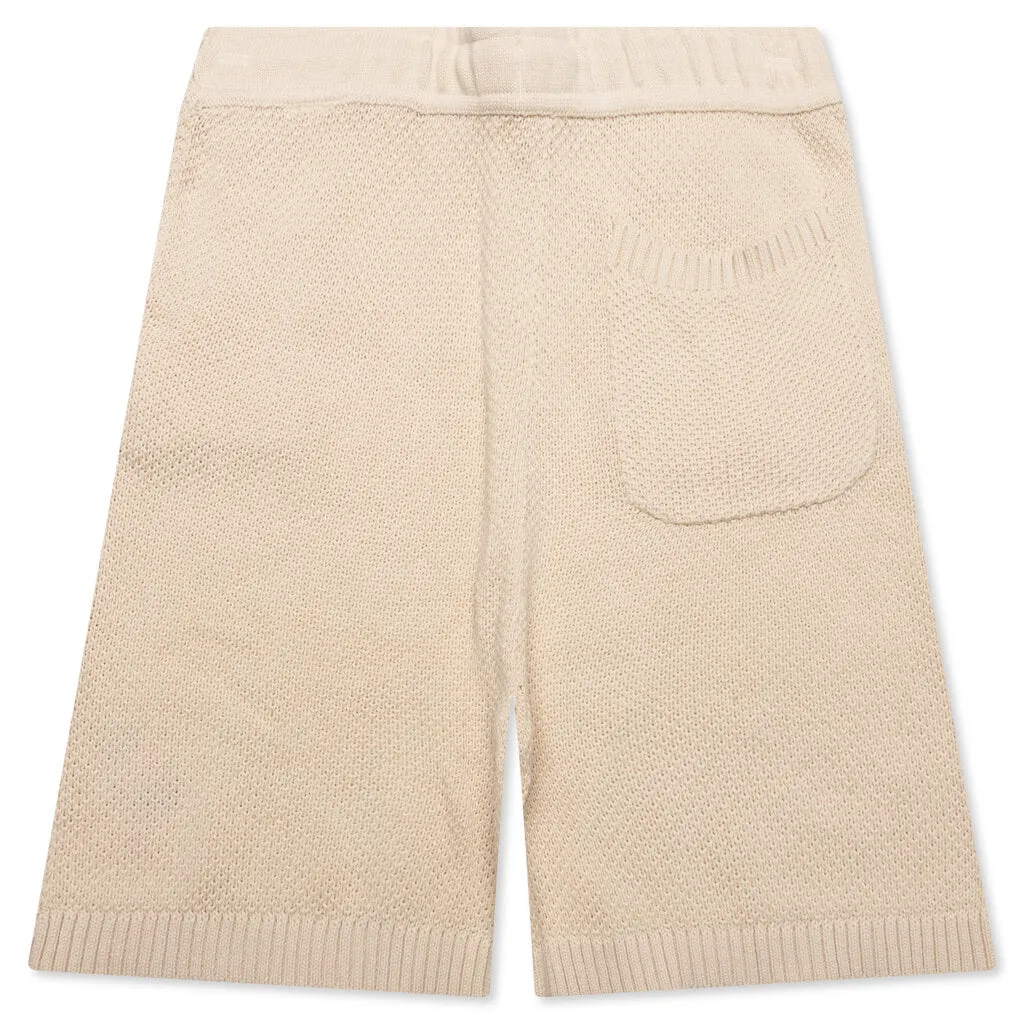 Knit H Shorts - Bone