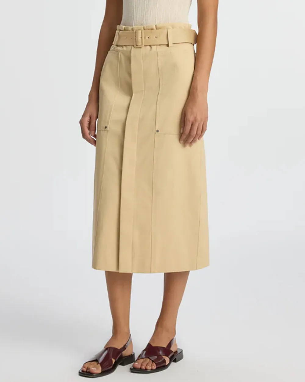 Latte Maia Midi Skirt