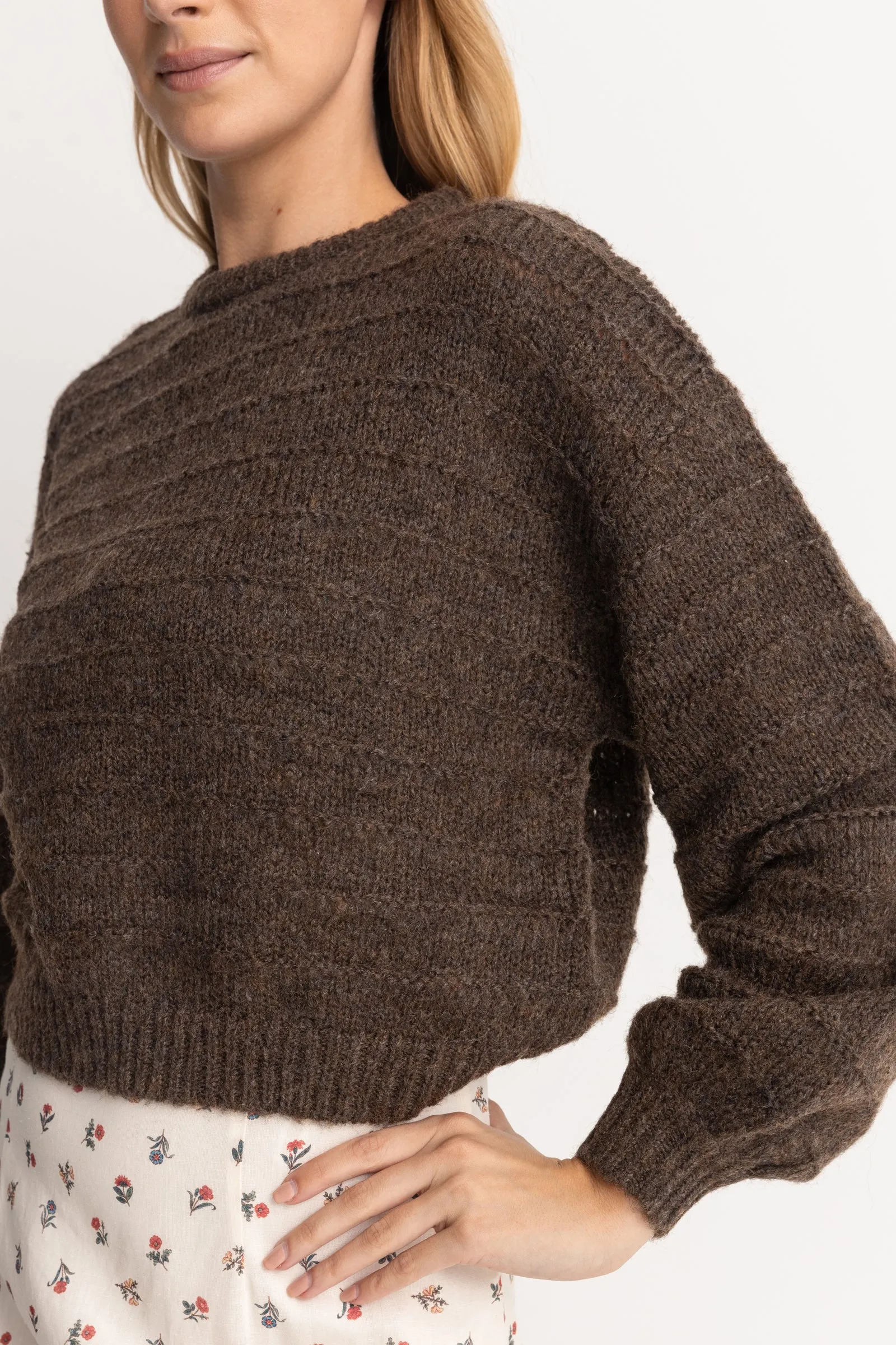 Leyton Knit Jumper Chocolate