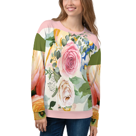 Linen Rose Sweatshirt