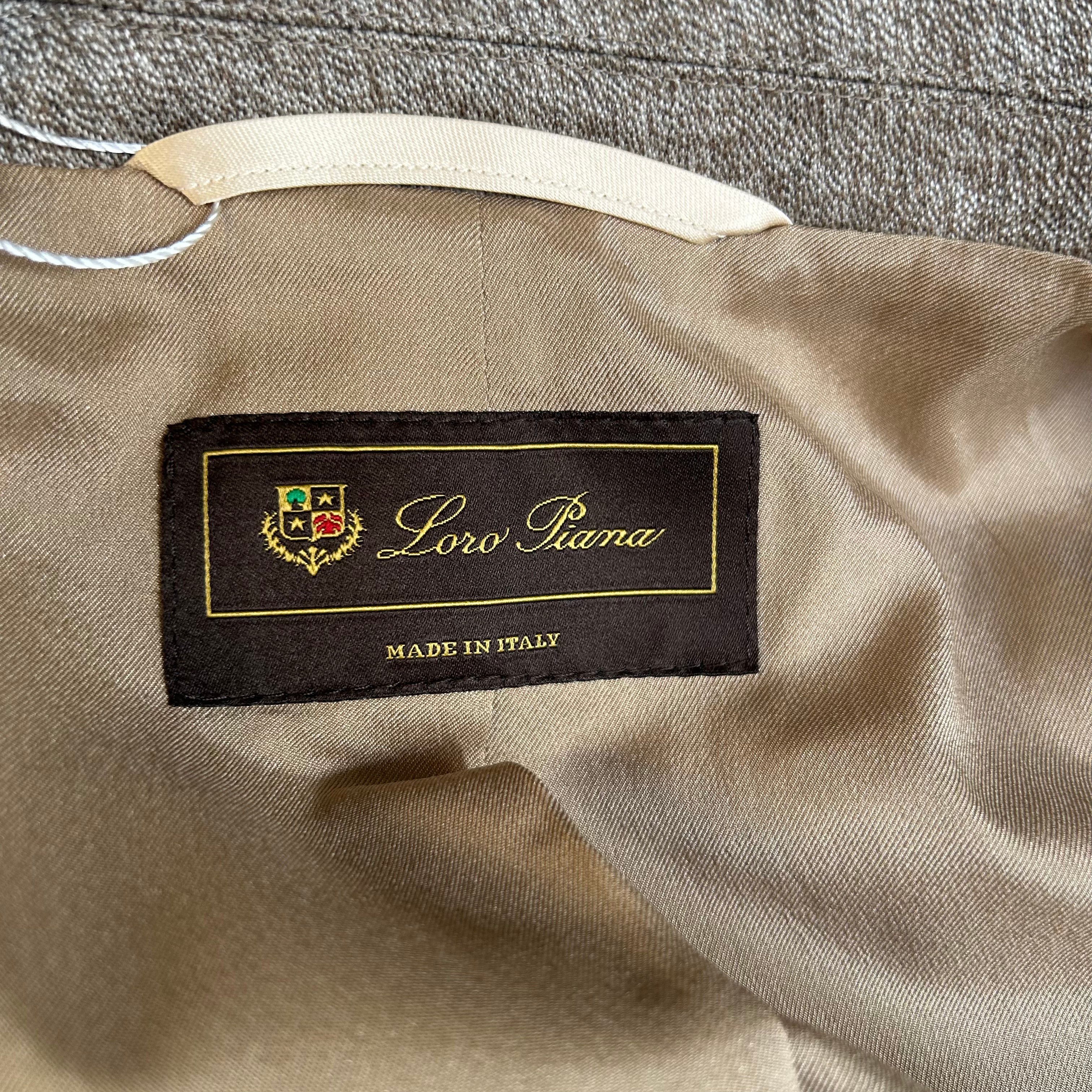 Loro Piana 3000 Beige Marl Cashmere Jacket M