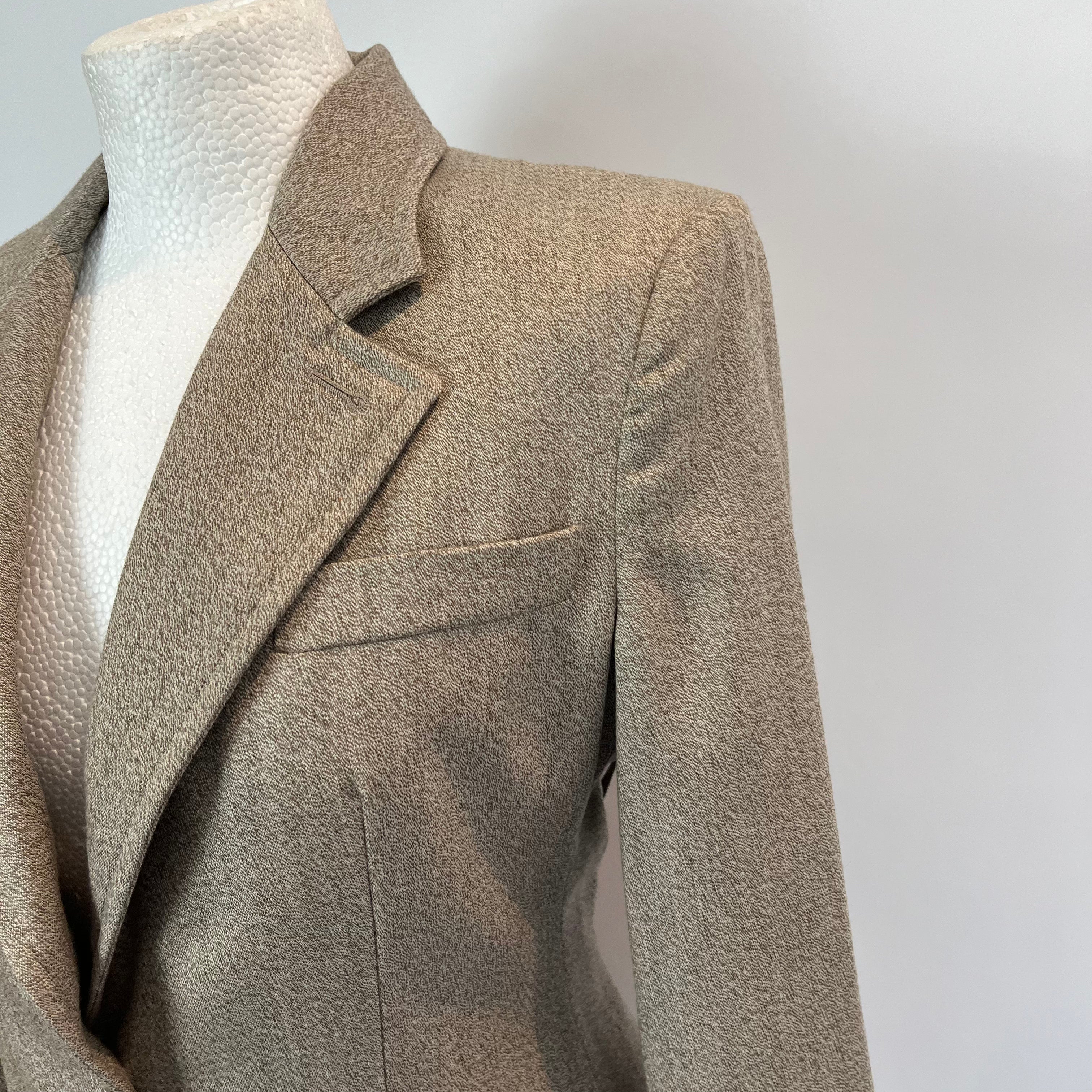 Loro Piana 3000 Beige Marl Cashmere Jacket M