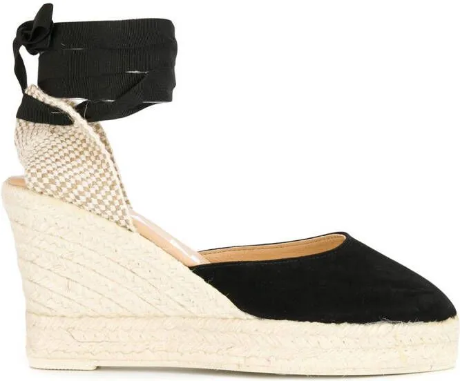 Manebi espadrille wedges Black