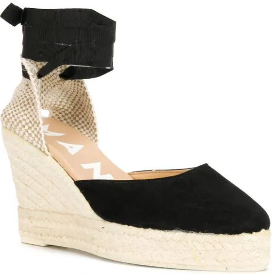 Manebi espadrille wedges Black