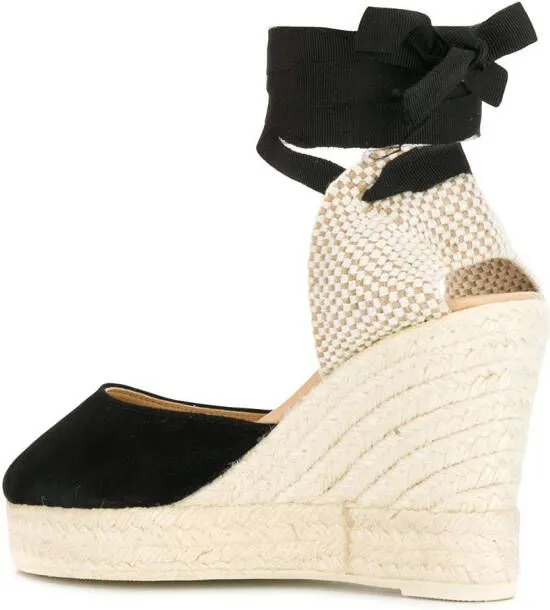 Manebi espadrille wedges Black