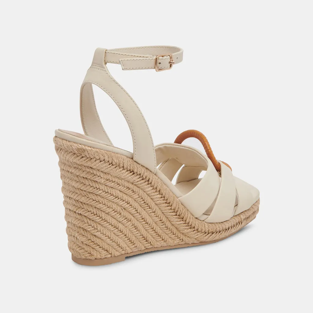 MAZE WEDGES IVORY LEATHER– Dolce Vita 6881090961474