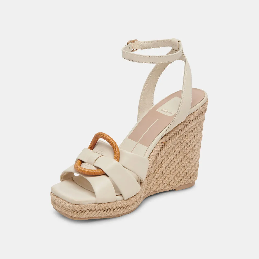 MAZE WEDGES IVORY LEATHER– Dolce Vita 6881090961474