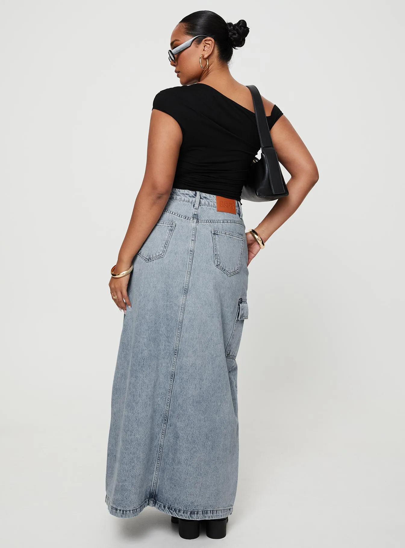 McGuane Denim Midi Skirt Petite